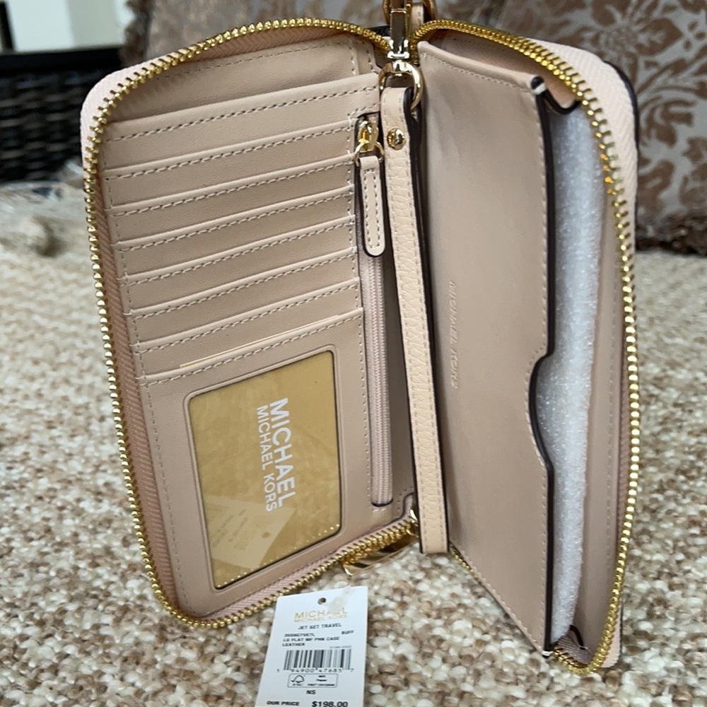 Michael Kors Jet Set Travel LG Flat MF Phone Case - Picture 11 of 16